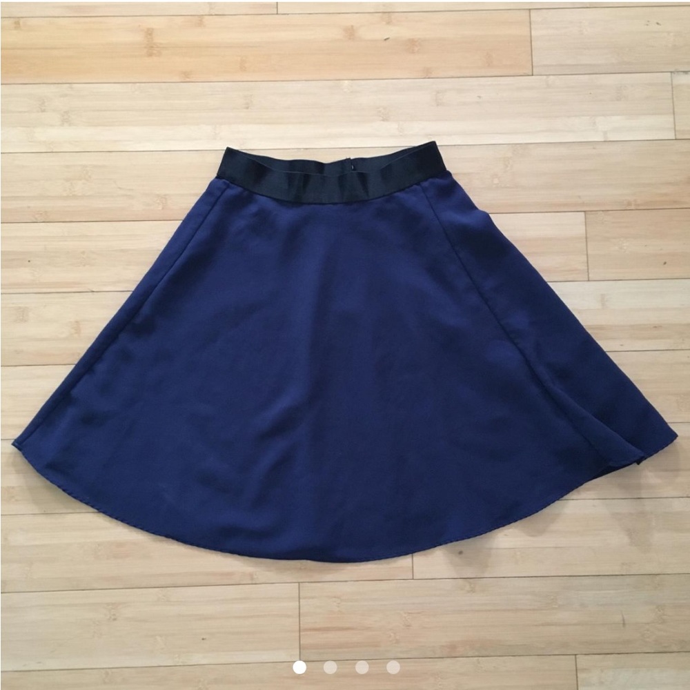 3.1 Phillip Lim navy a-line skirt (size 2)